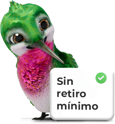 Sin importe mínimo para retirar